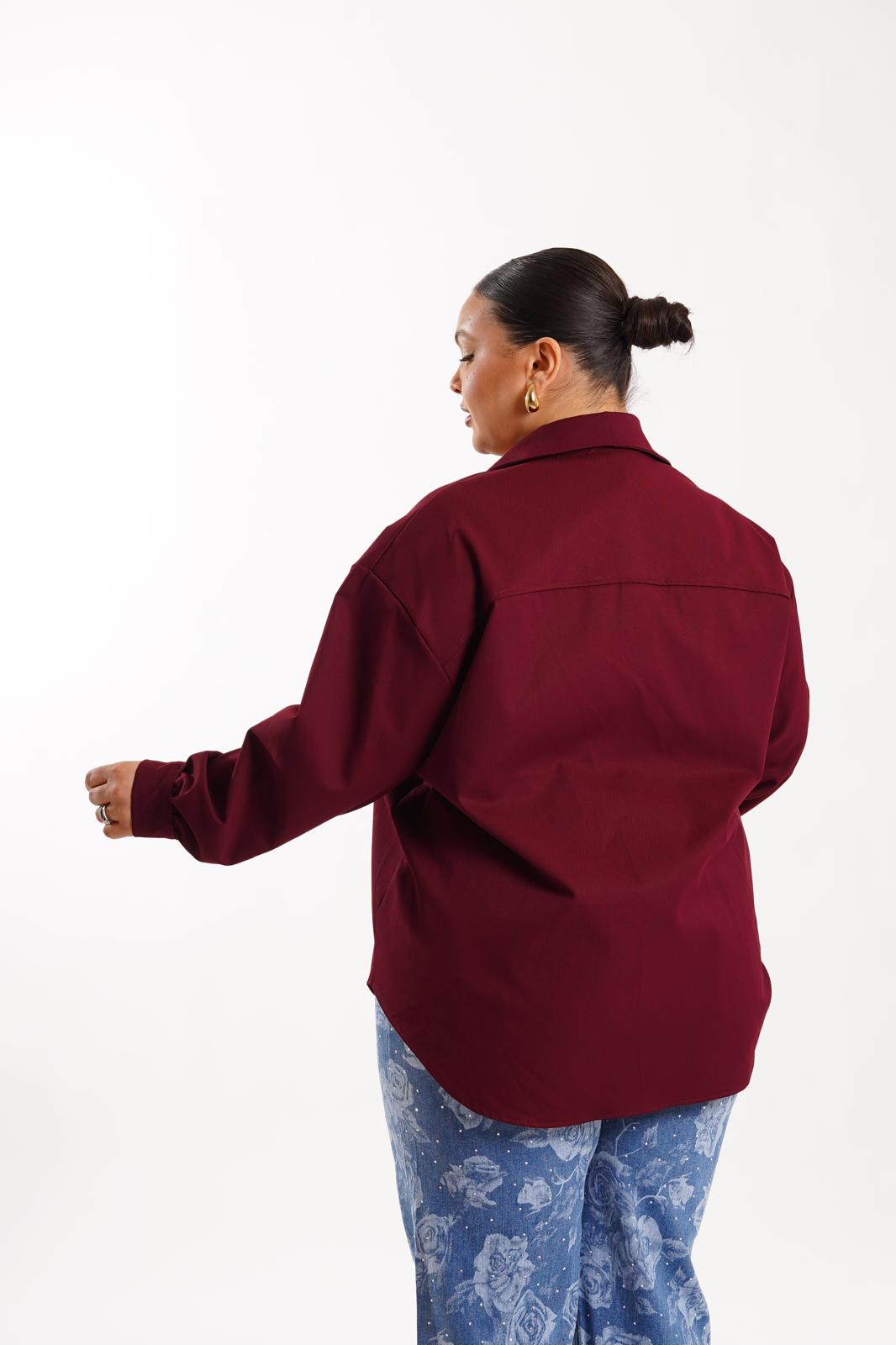 Camicia Malibù bordeaux