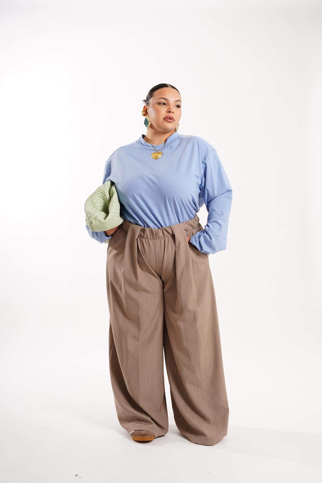 Pantalone Fanny tortora