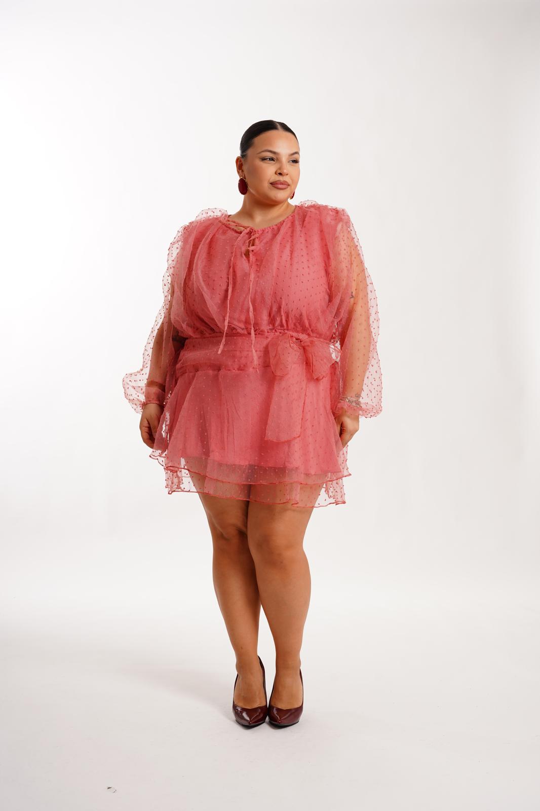 Dress Mon Rose corallo