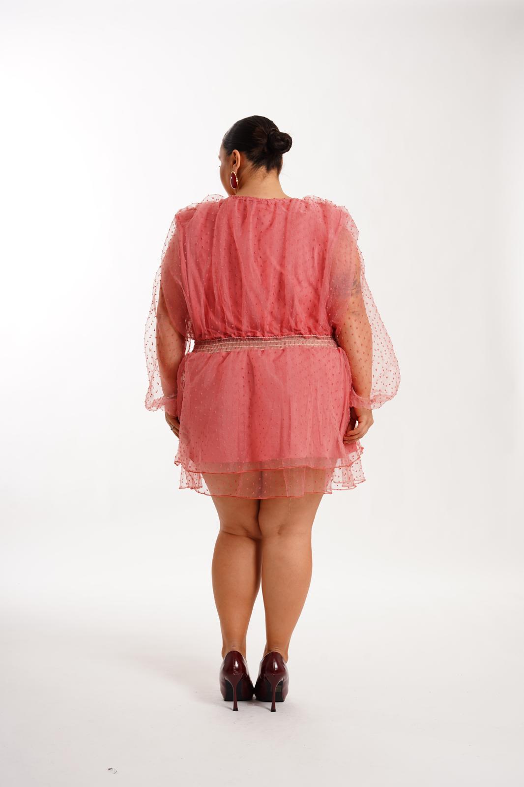 Dress Mon Rose corallo