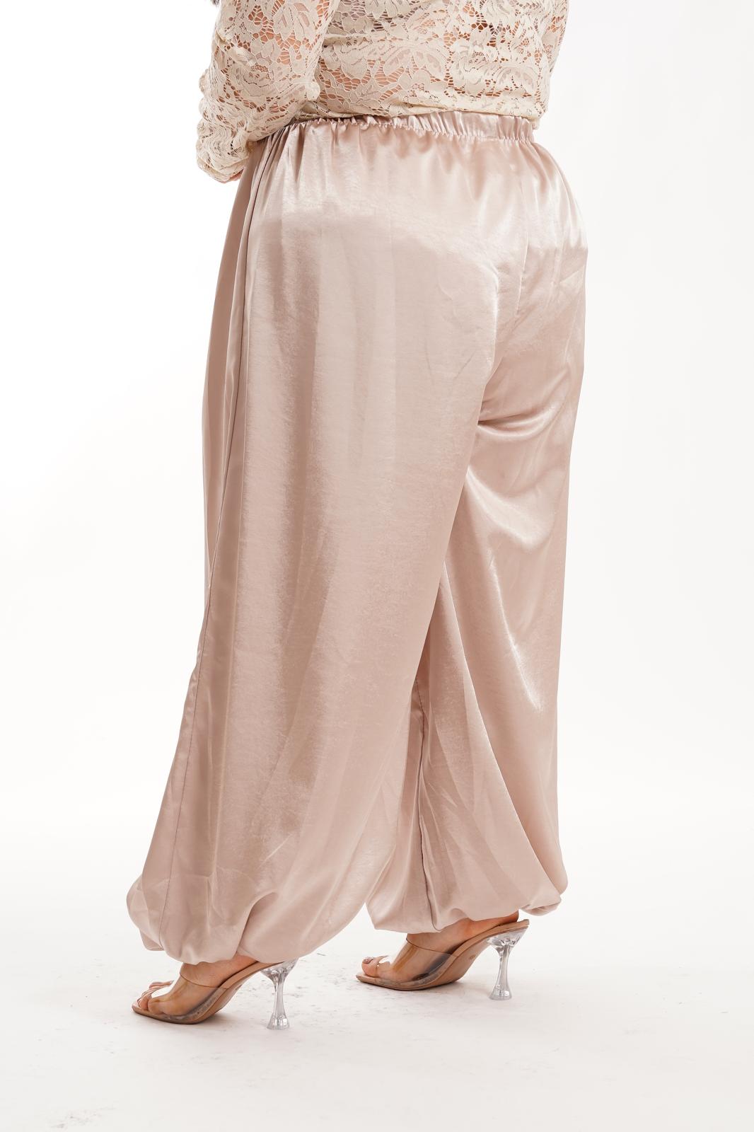 Pantalone In Raso Jasmine champagne