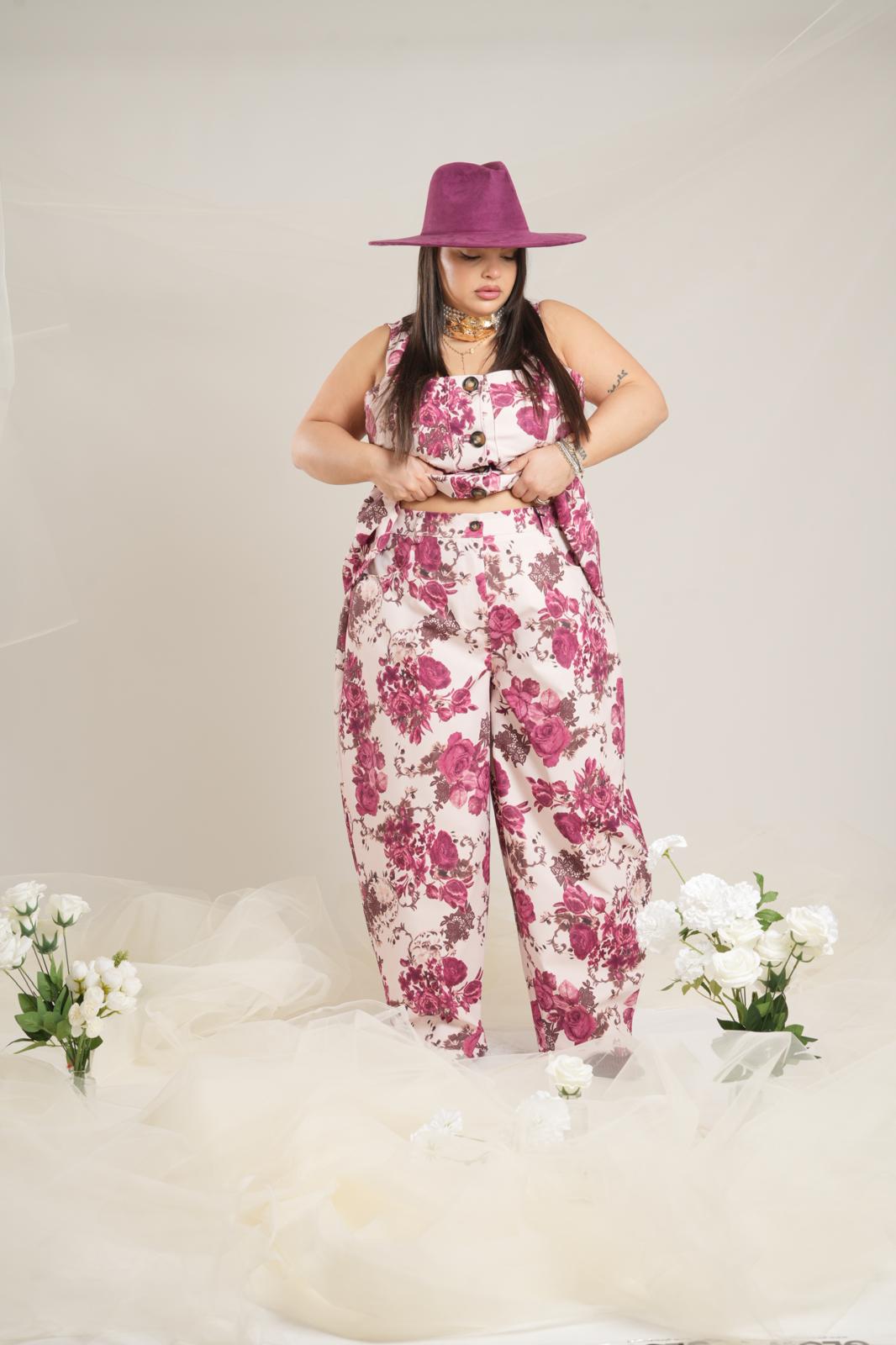 Pantalone Rose Bordeaux