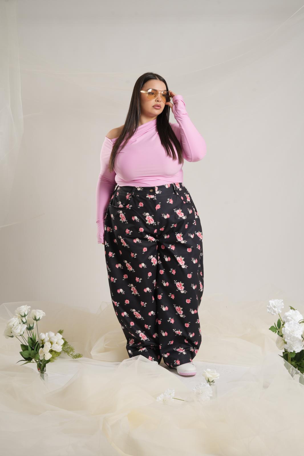 Pantalone Rosa Nera