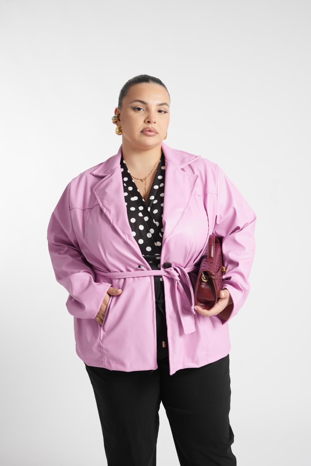 Camicia In Ecopelle Jishida Rosa