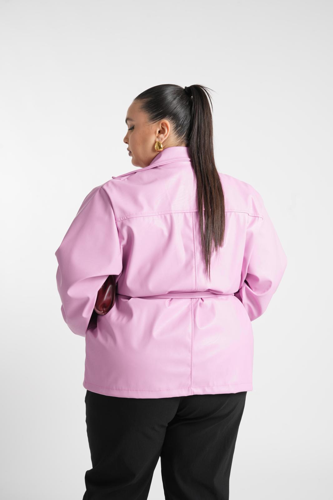 Camicia In Ecopelle Jishida Rosa