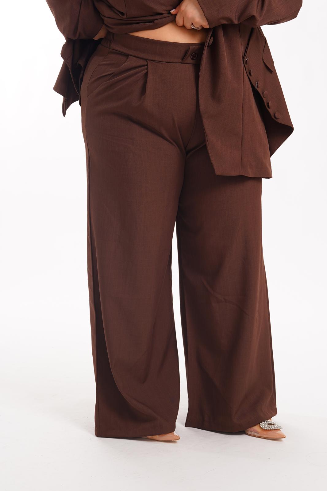 Tailleur Silhouette Marrone