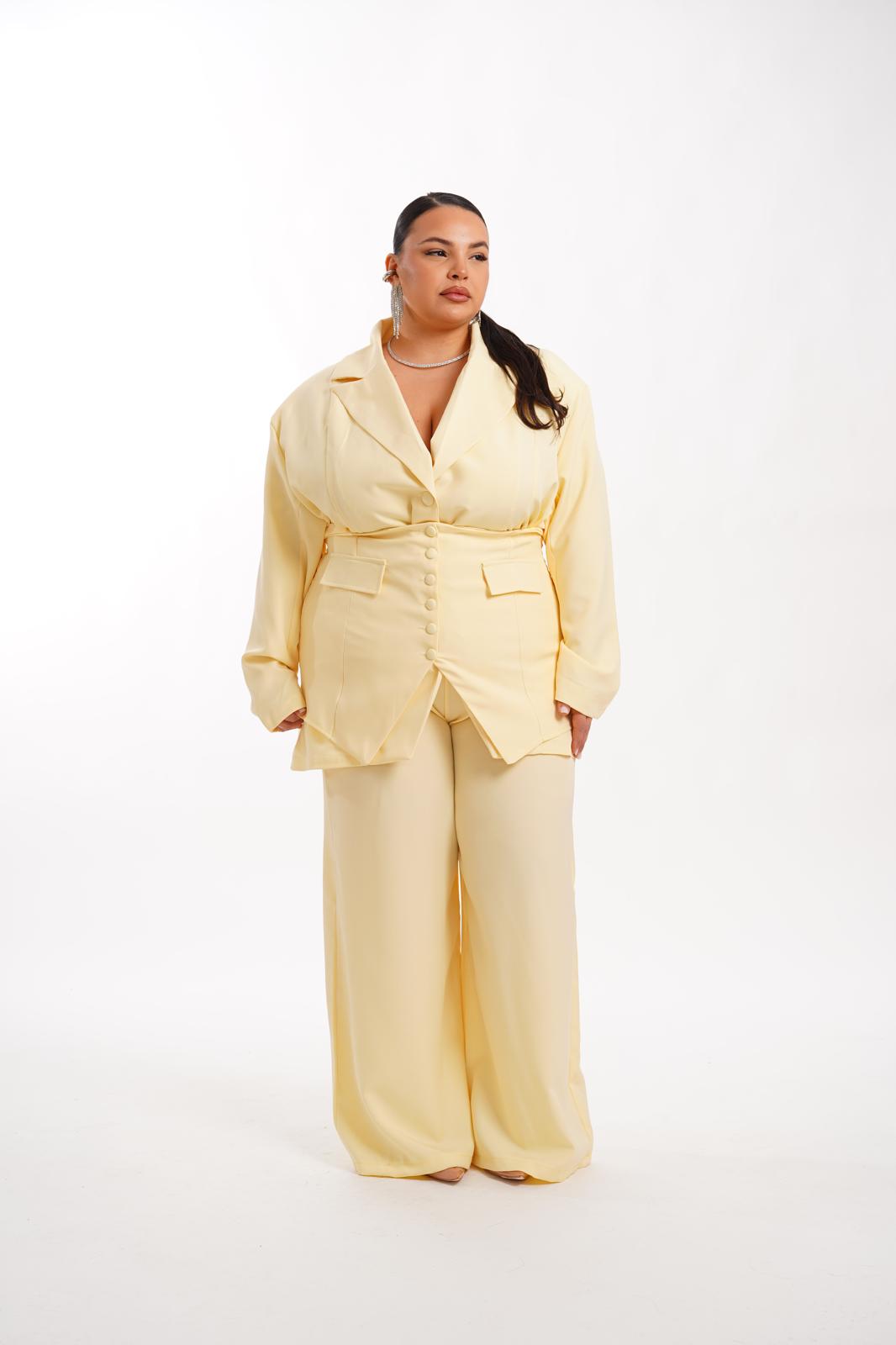 Tailleur Silhouette Giallo