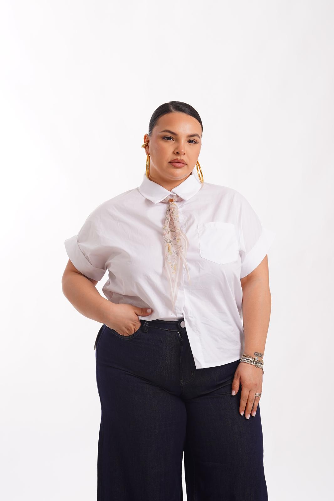 Camicia Flower Bianca