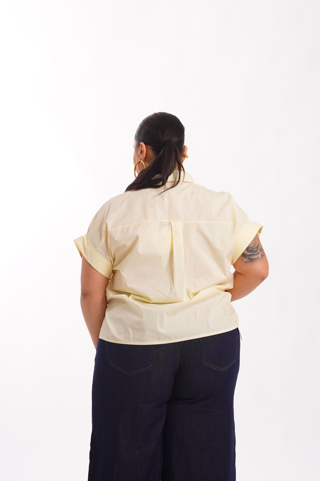 Camicia Flower Giallo