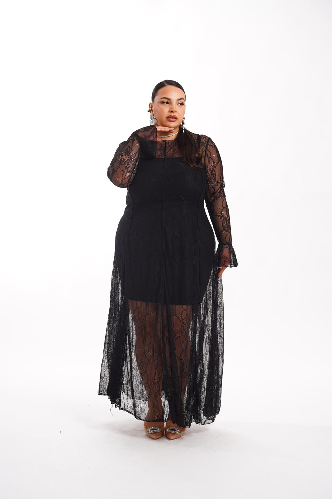 Dress In Pizzo Alisia Nero