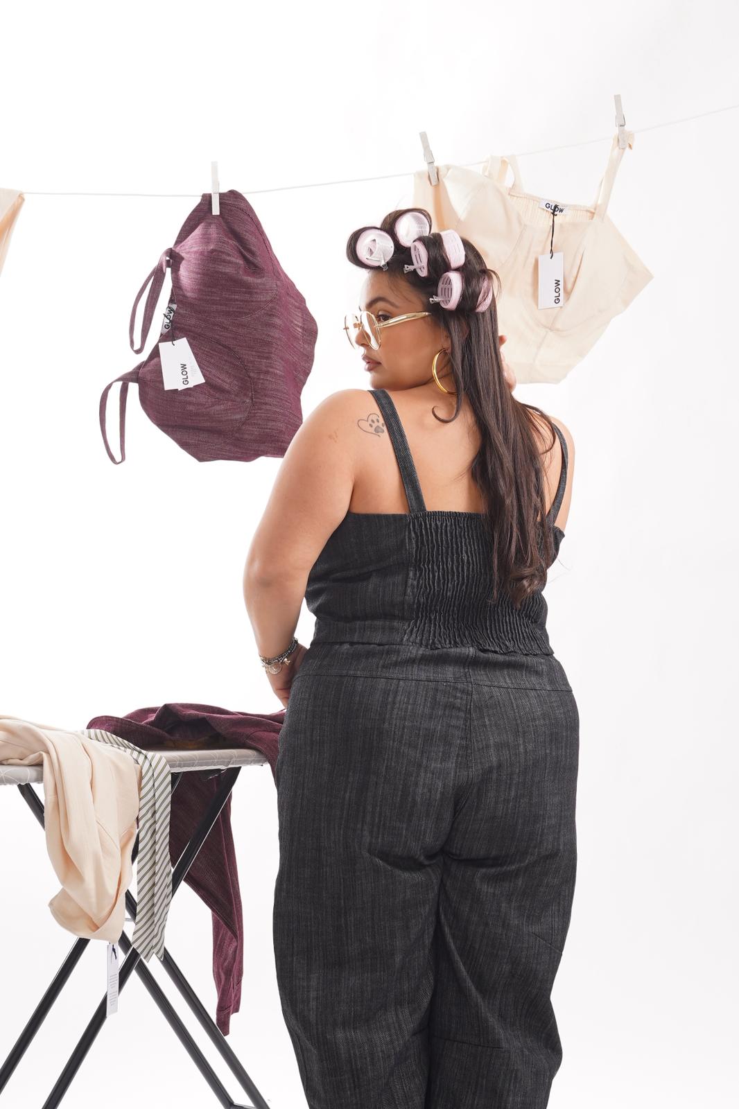 Top Denim Addicted Nero