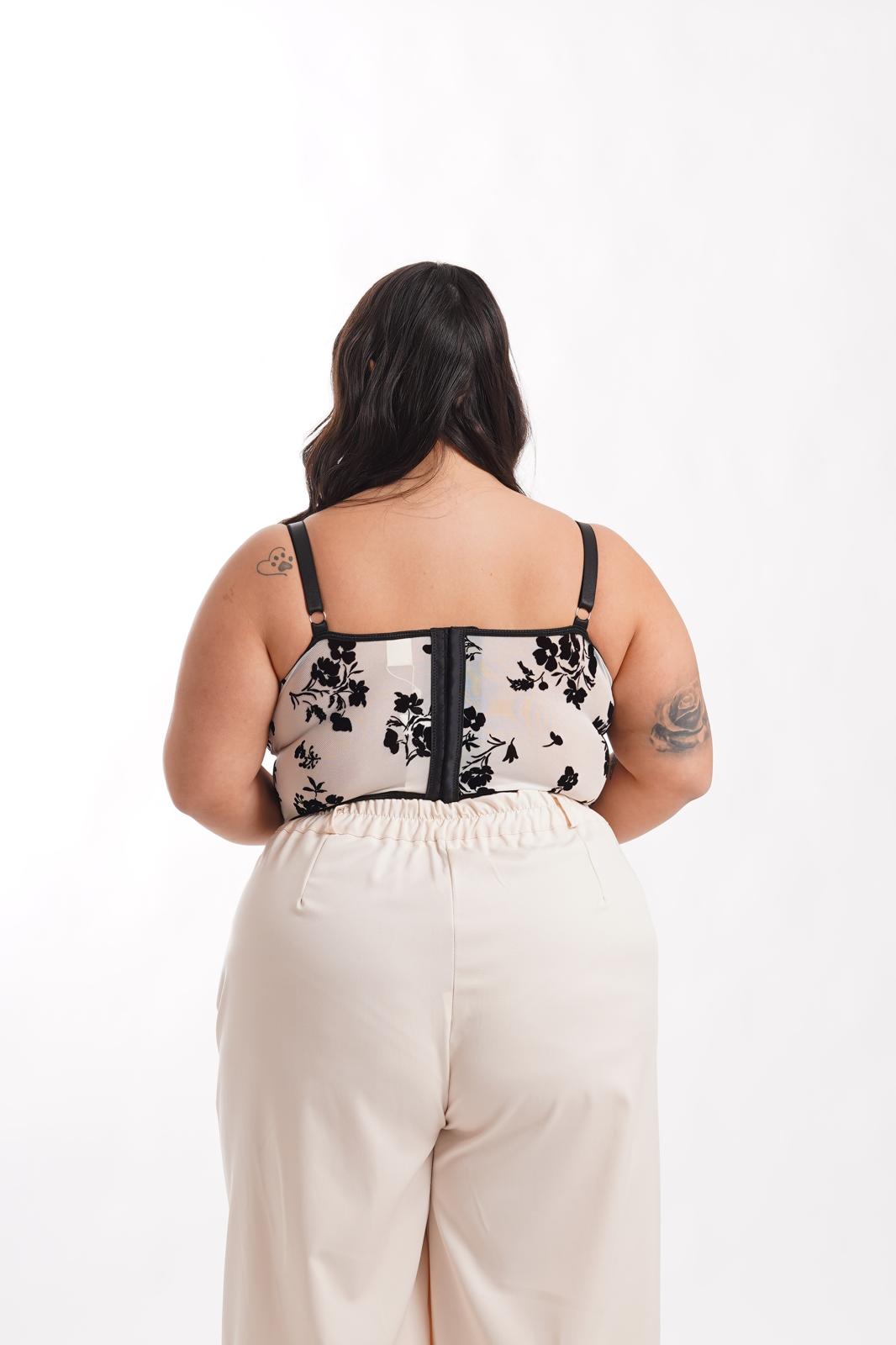 Corsetto 2686 Fiori Bianco