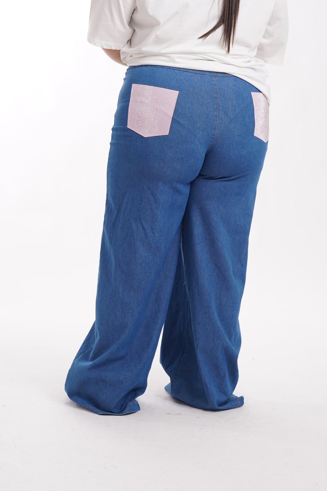 Jeans Pocket Shine Scuro