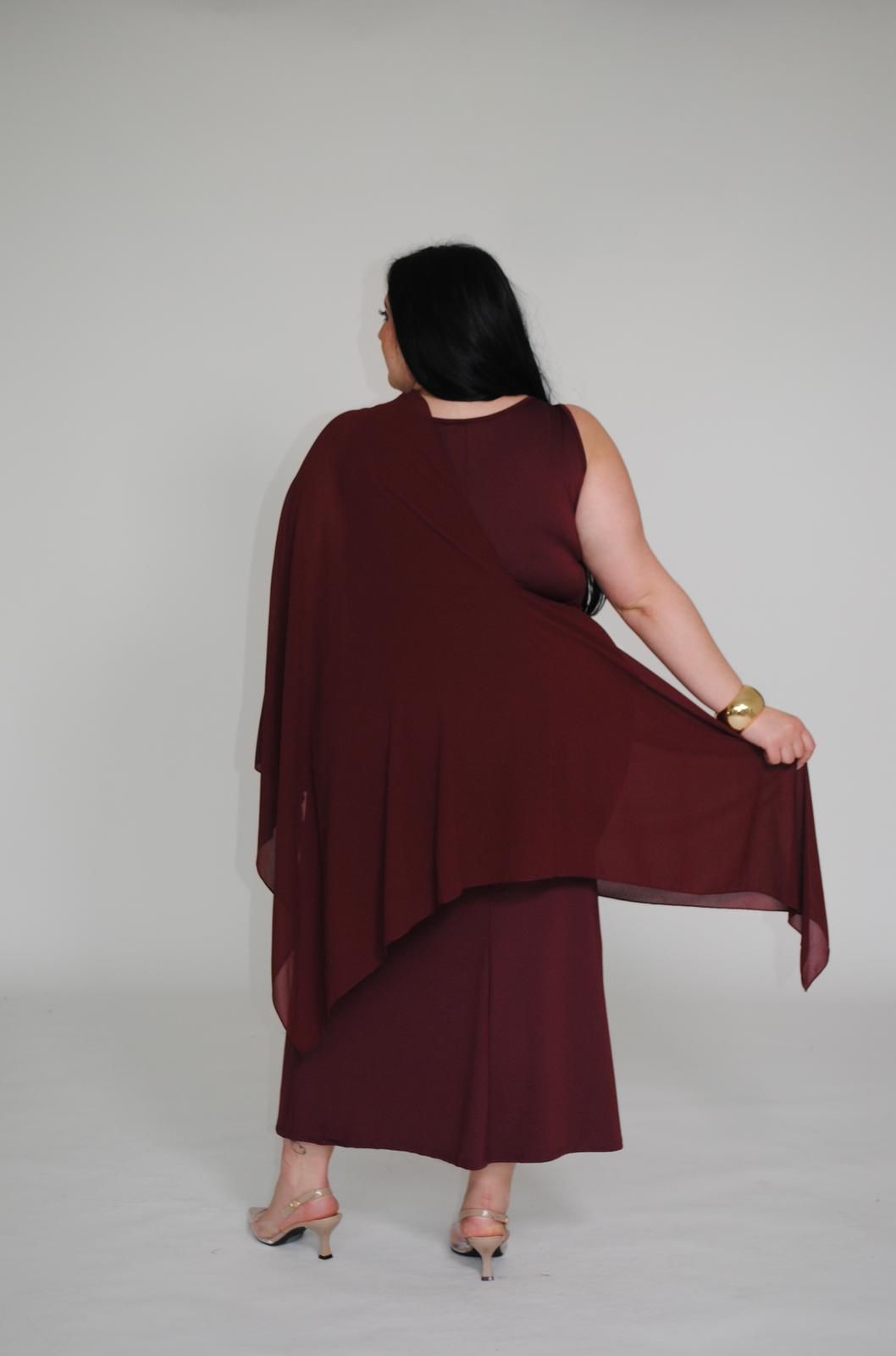 Abito Valerie Bordeaux