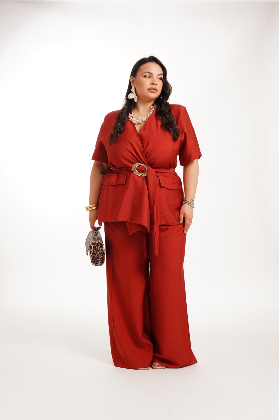Tailleur Just West Mattone