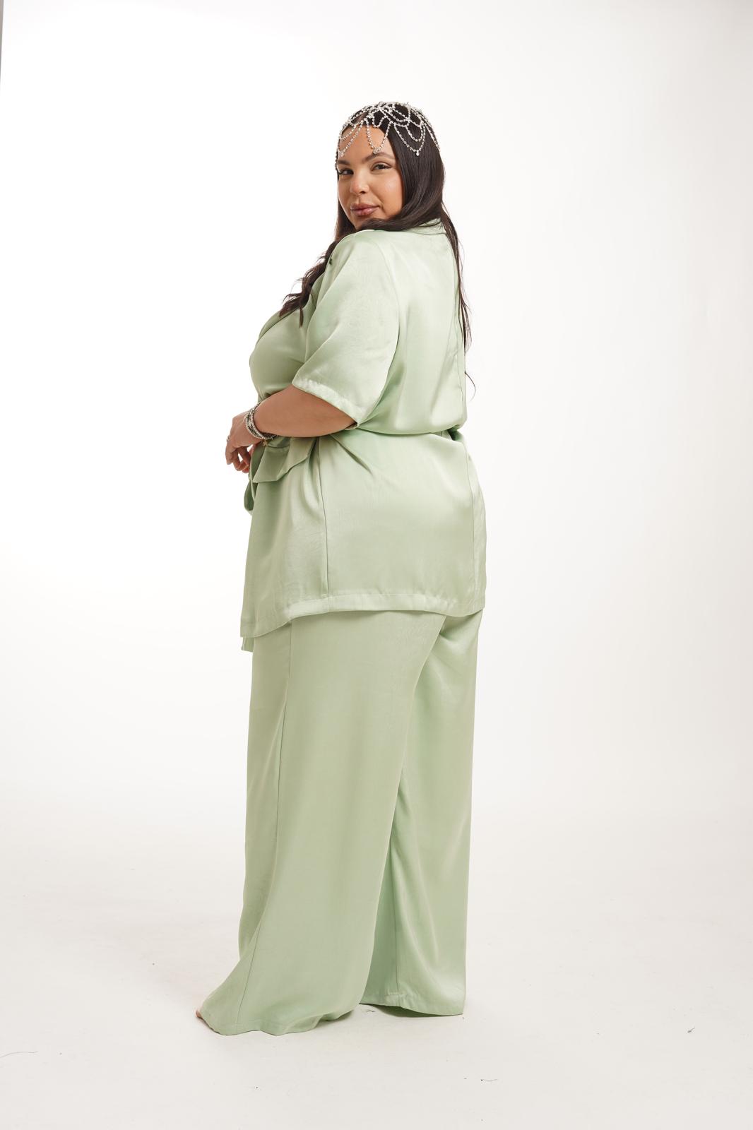 Tailleur In Raso Jessy Verde Menta