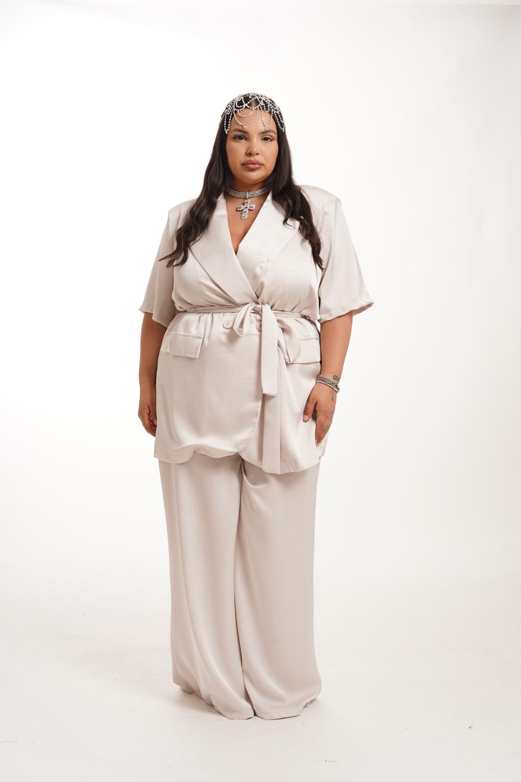 Tailleur In Raso Jessy Panna