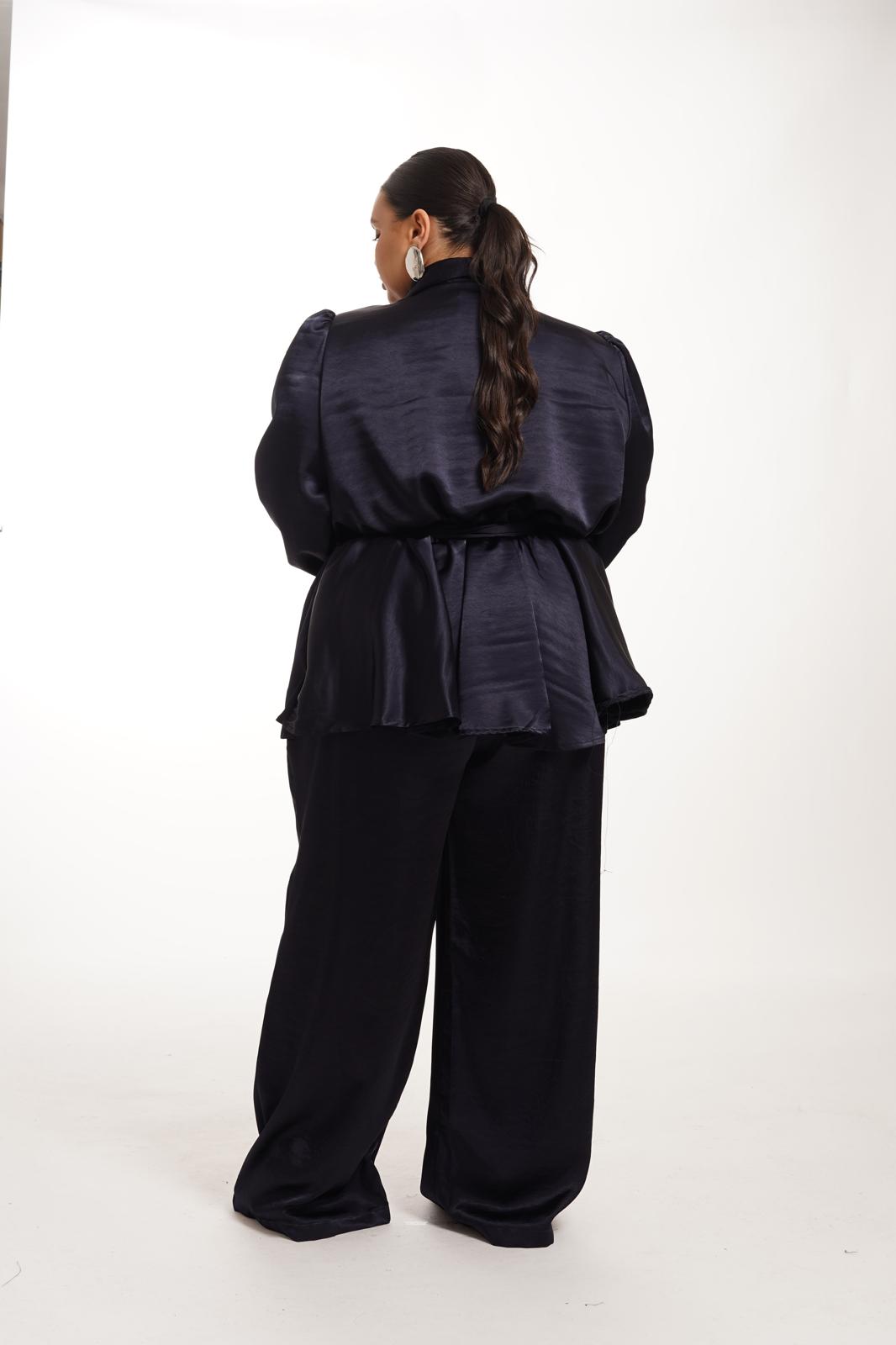 Tailleur In Raso Venice Blu