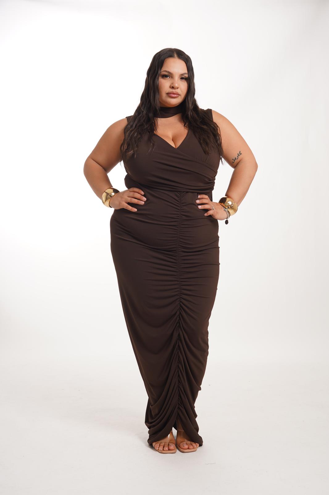 Dress Elegant Ginevra Marrone