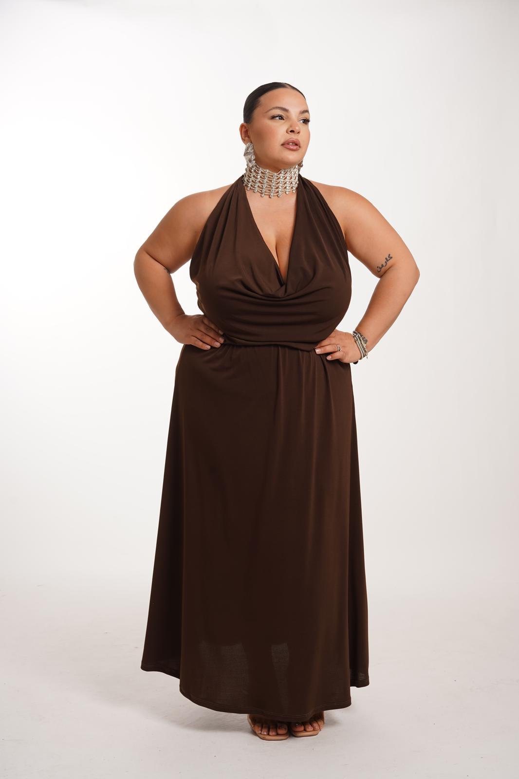 Dress Cleopatra Marrone