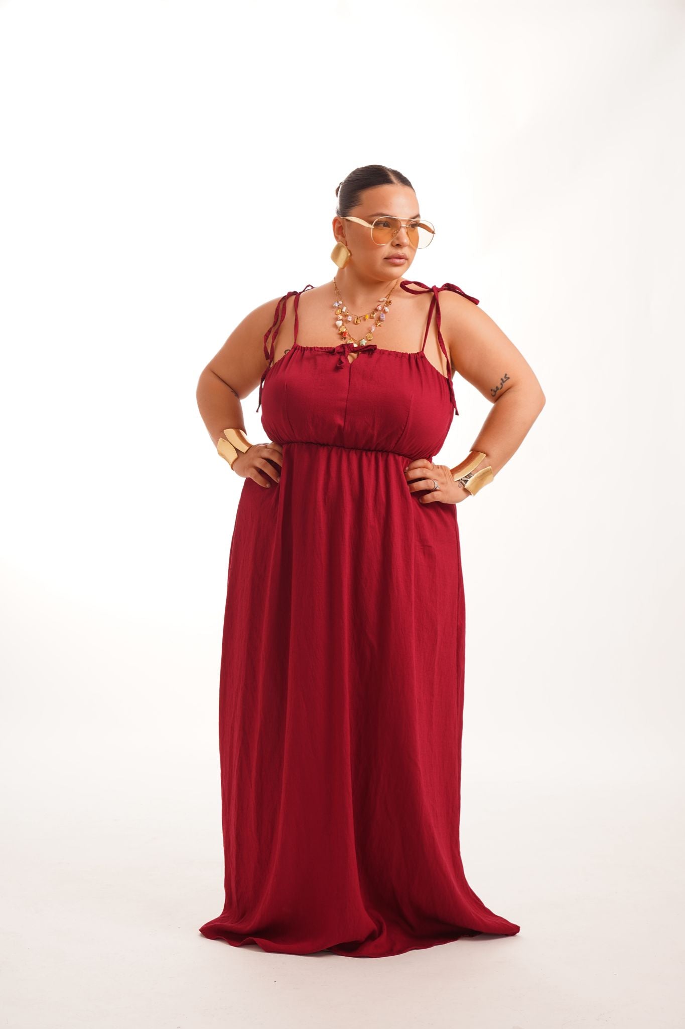 Dress Mirea Bordeaux