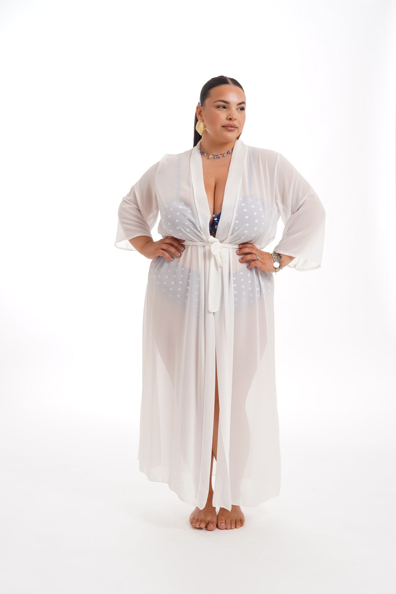 Copricostume Kimono Bianco