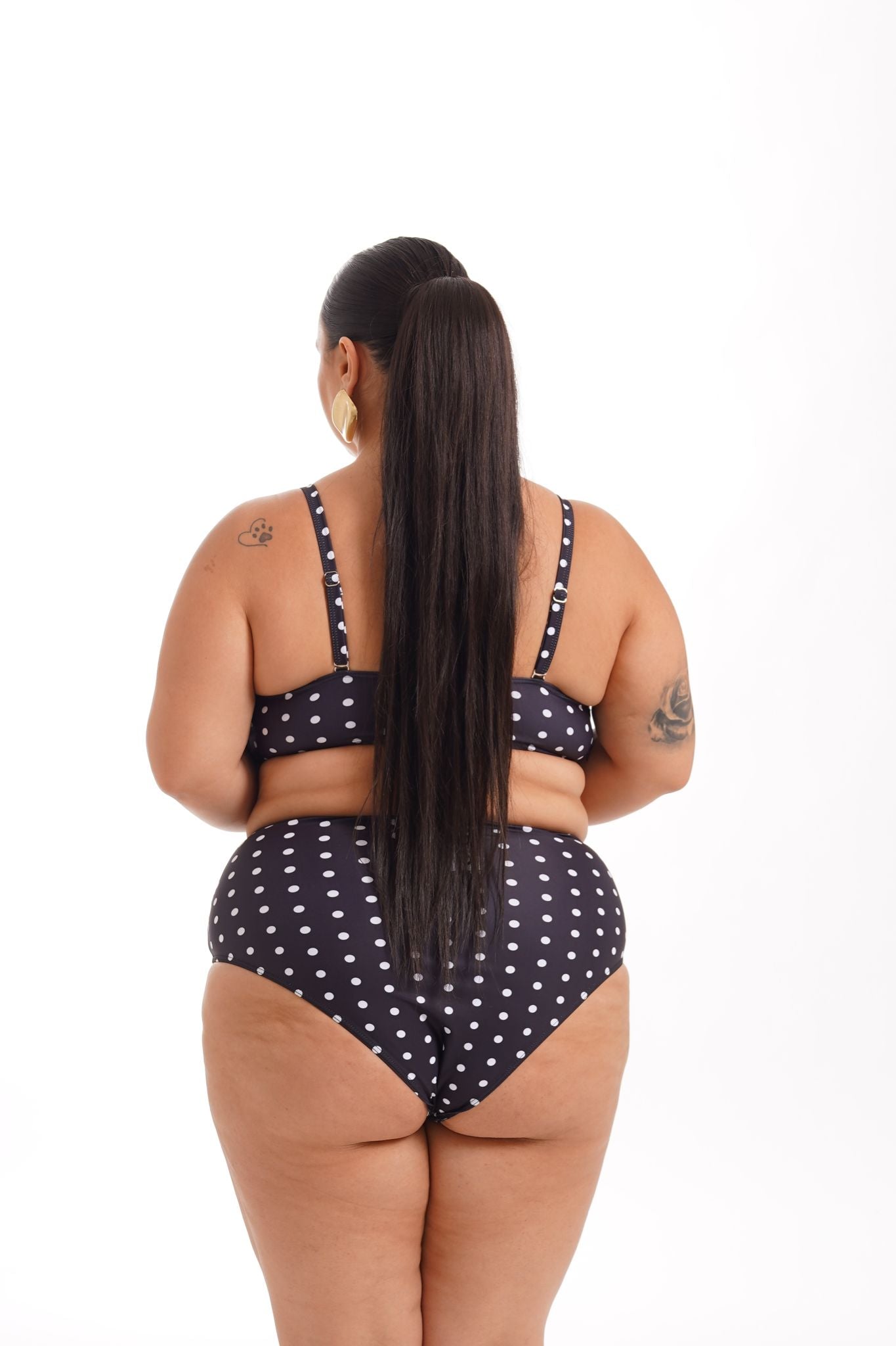 Costume A Pois Marlyn Nero
