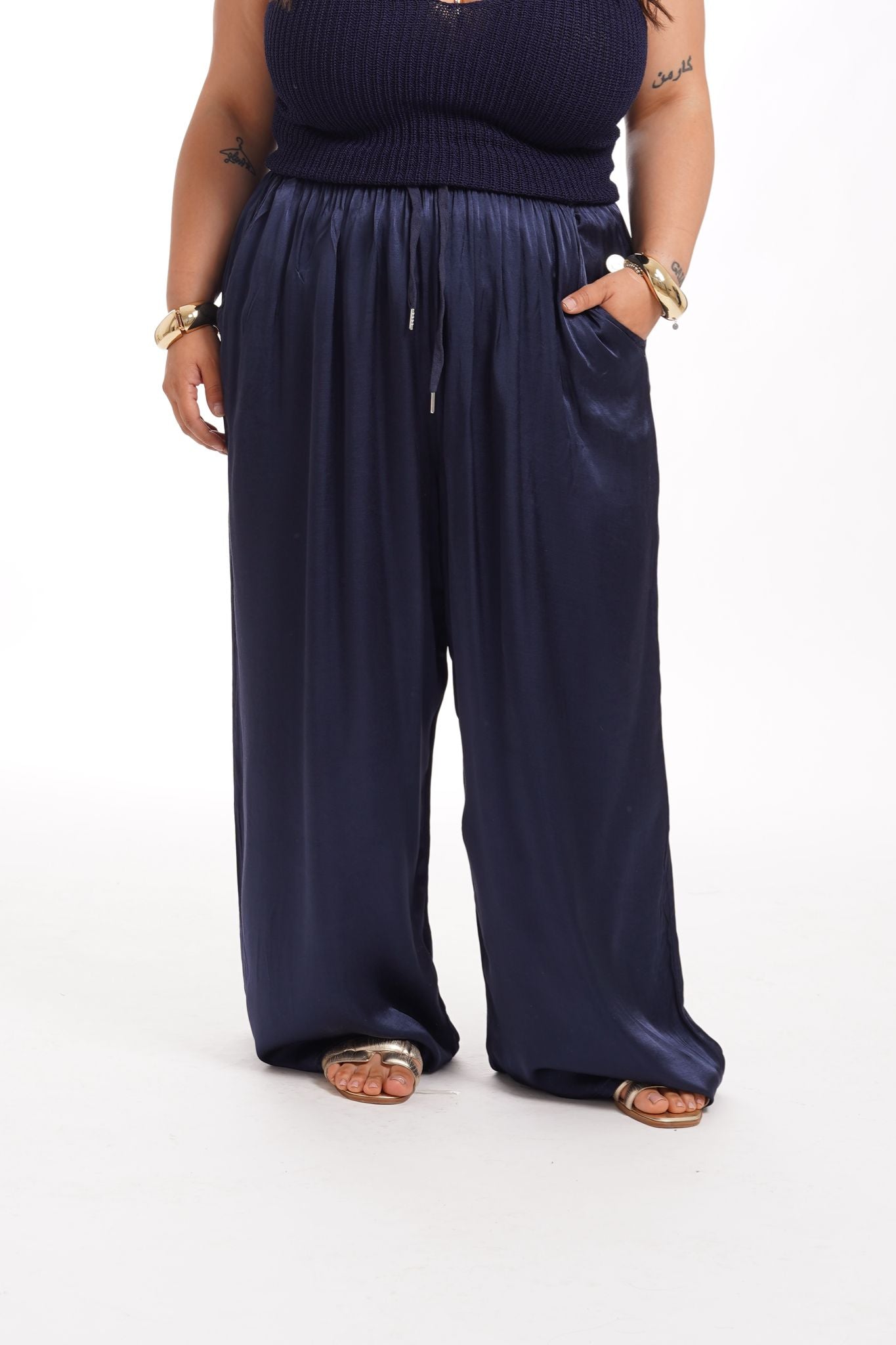 Pantalone Satine Blu