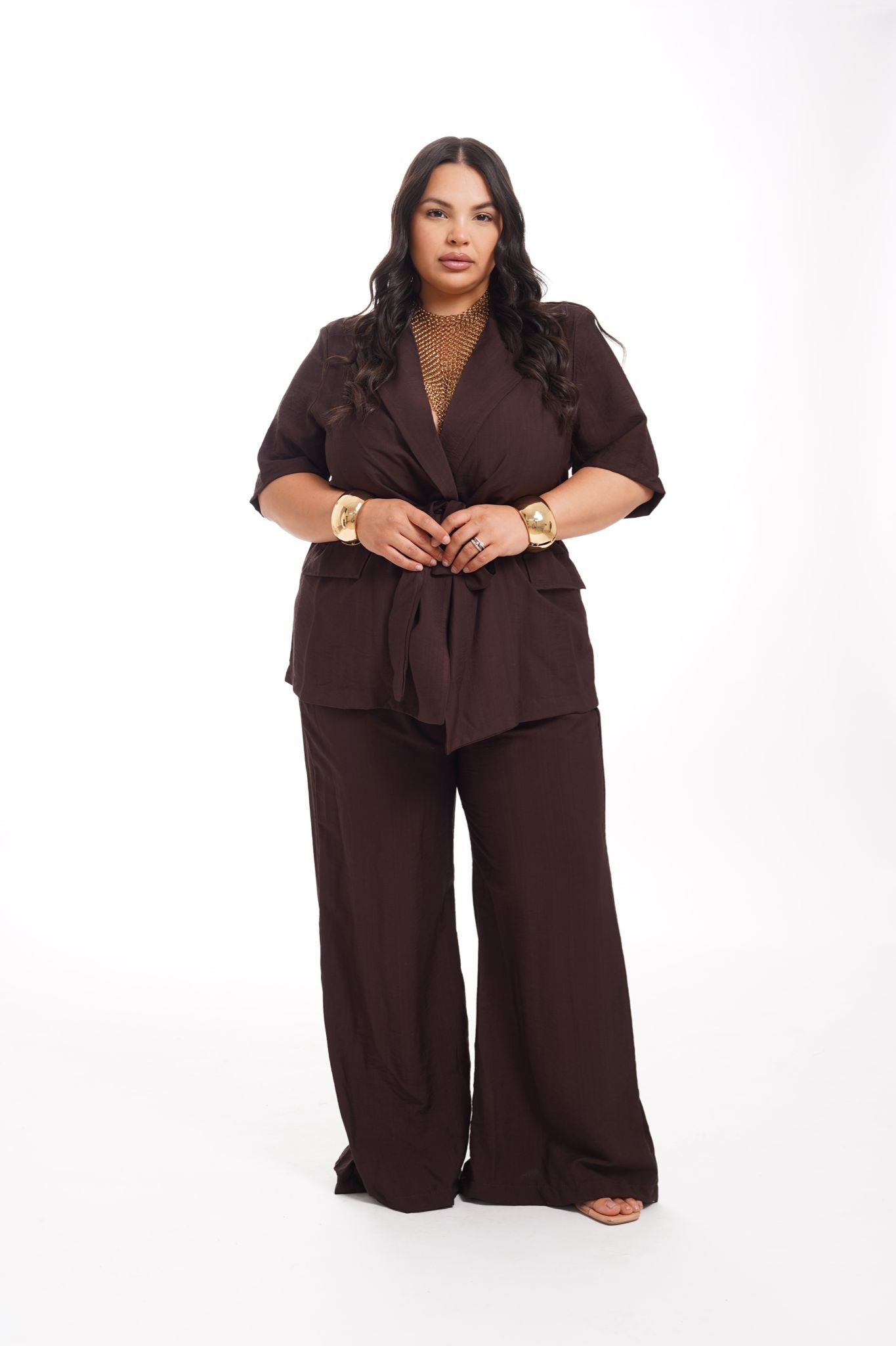 Tailleur Prudence Marrone