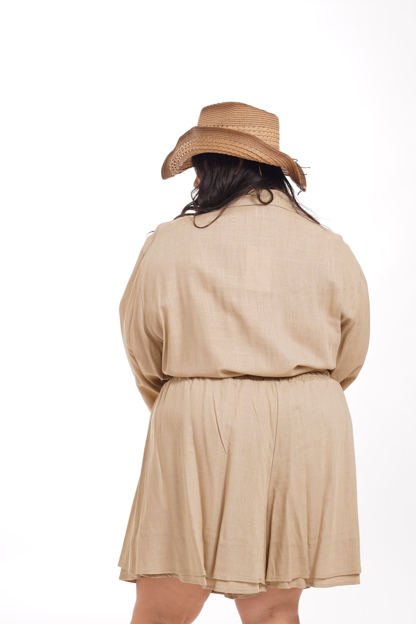 Coordinato In Lino Abudbi Beige
