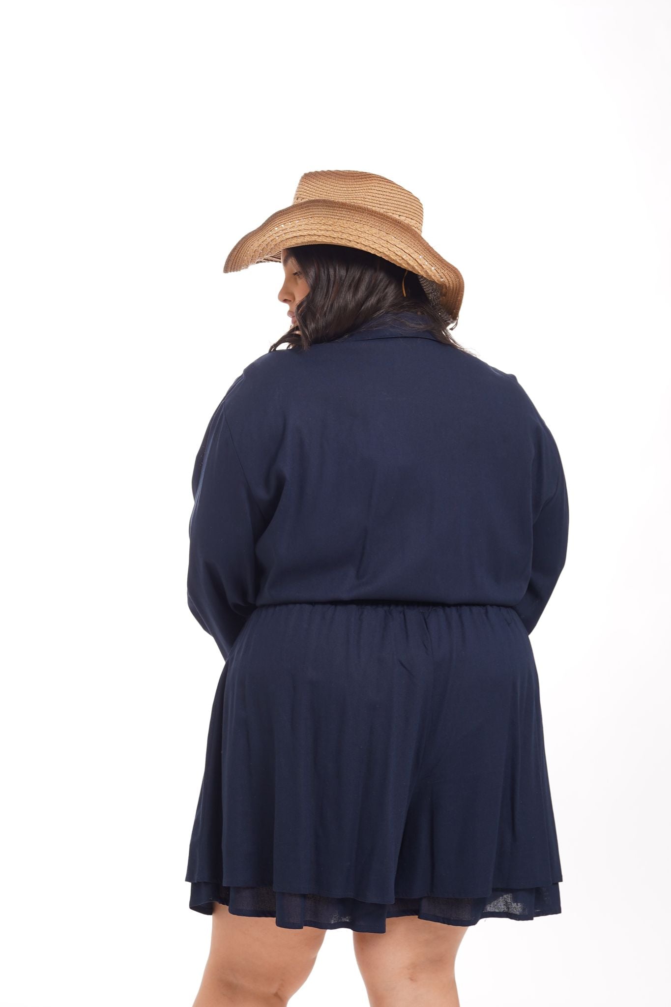 Coordinato In Lino Abudbi Blu