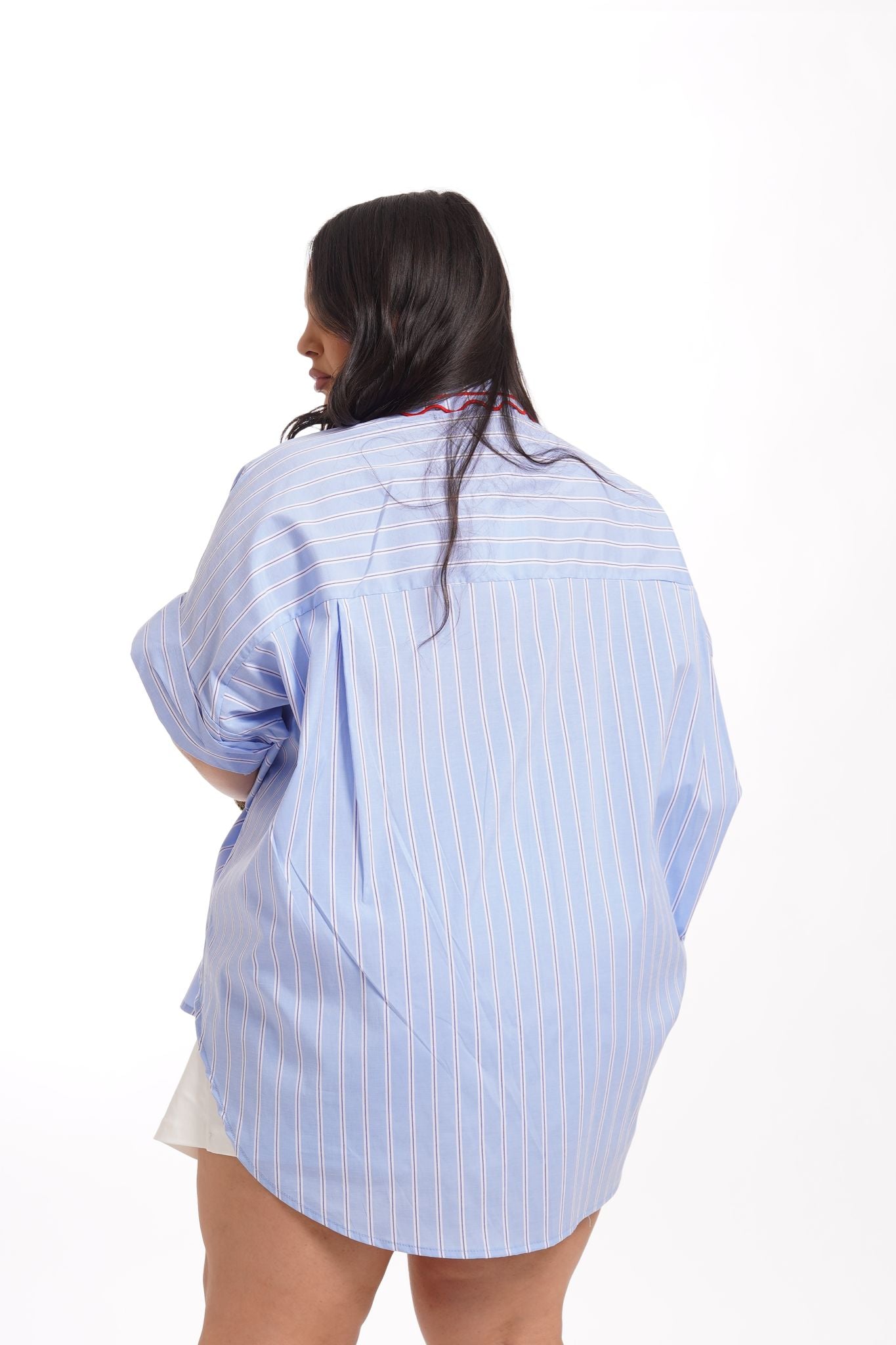 Camicia Colletto Fiore Polvere