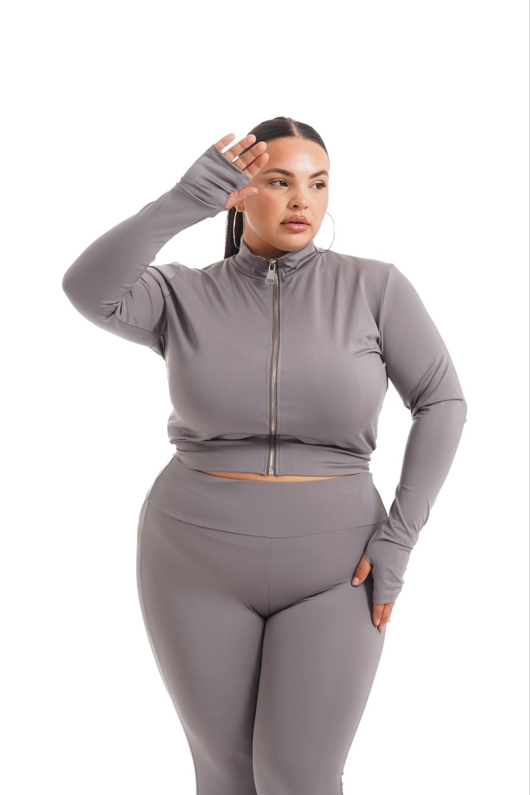 Maglia Studio Zip Grigia