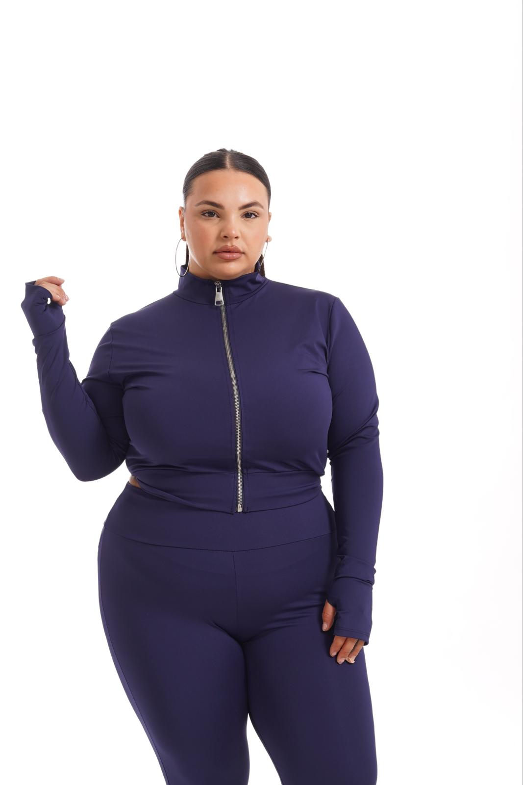 Maglia Studio Zip Blu