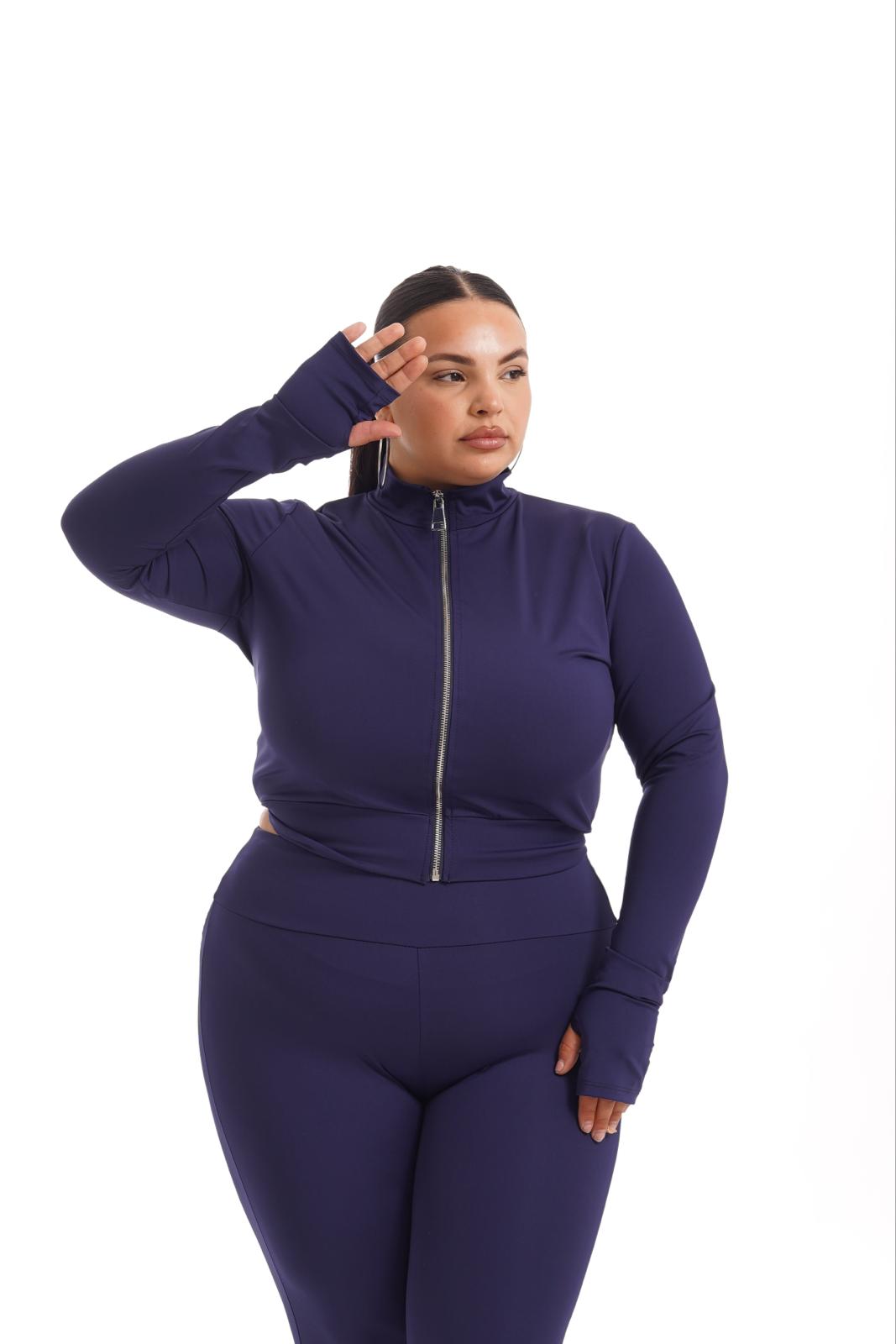Maglia Studio Zip Blu