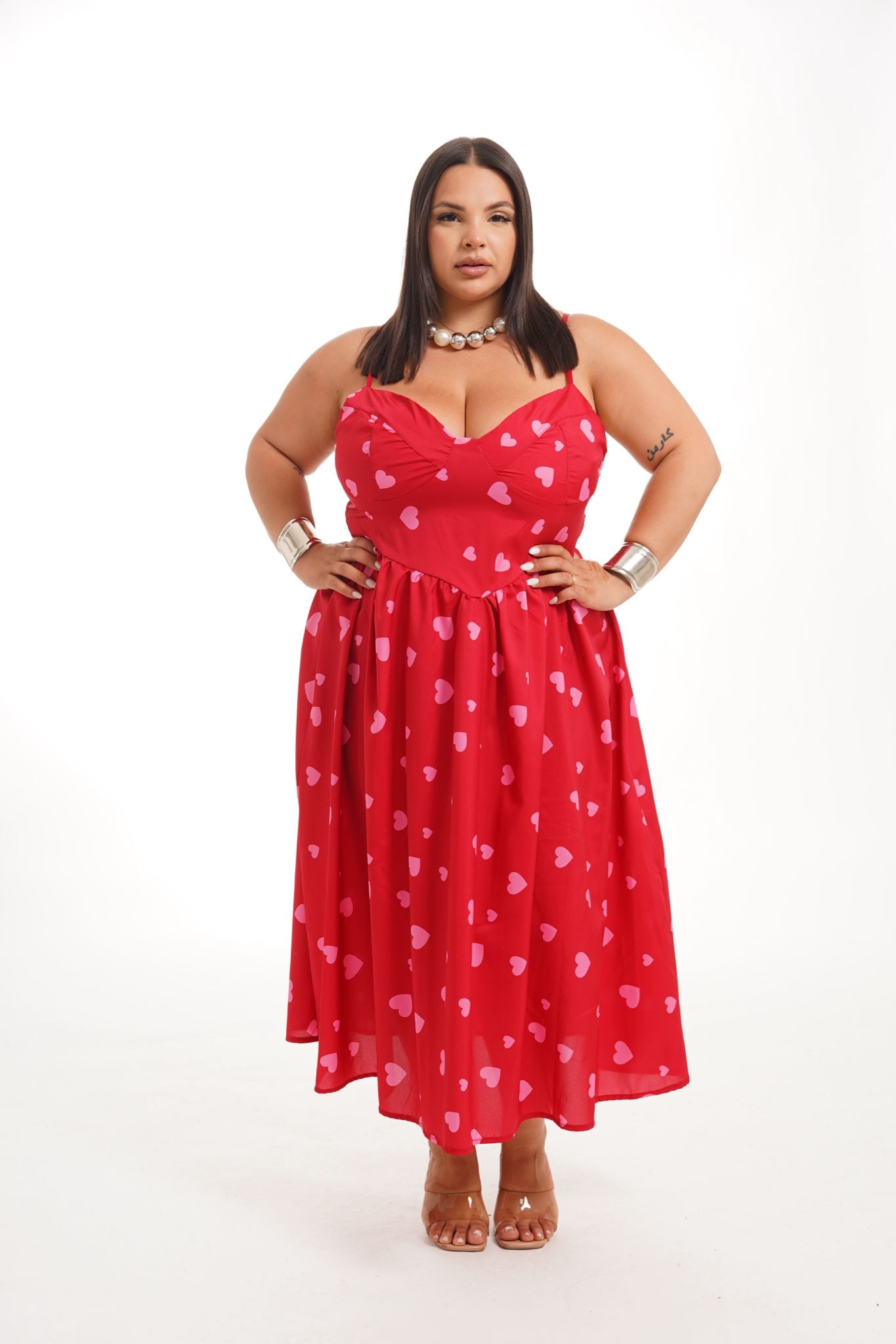 Dress Cuoricini Rosso