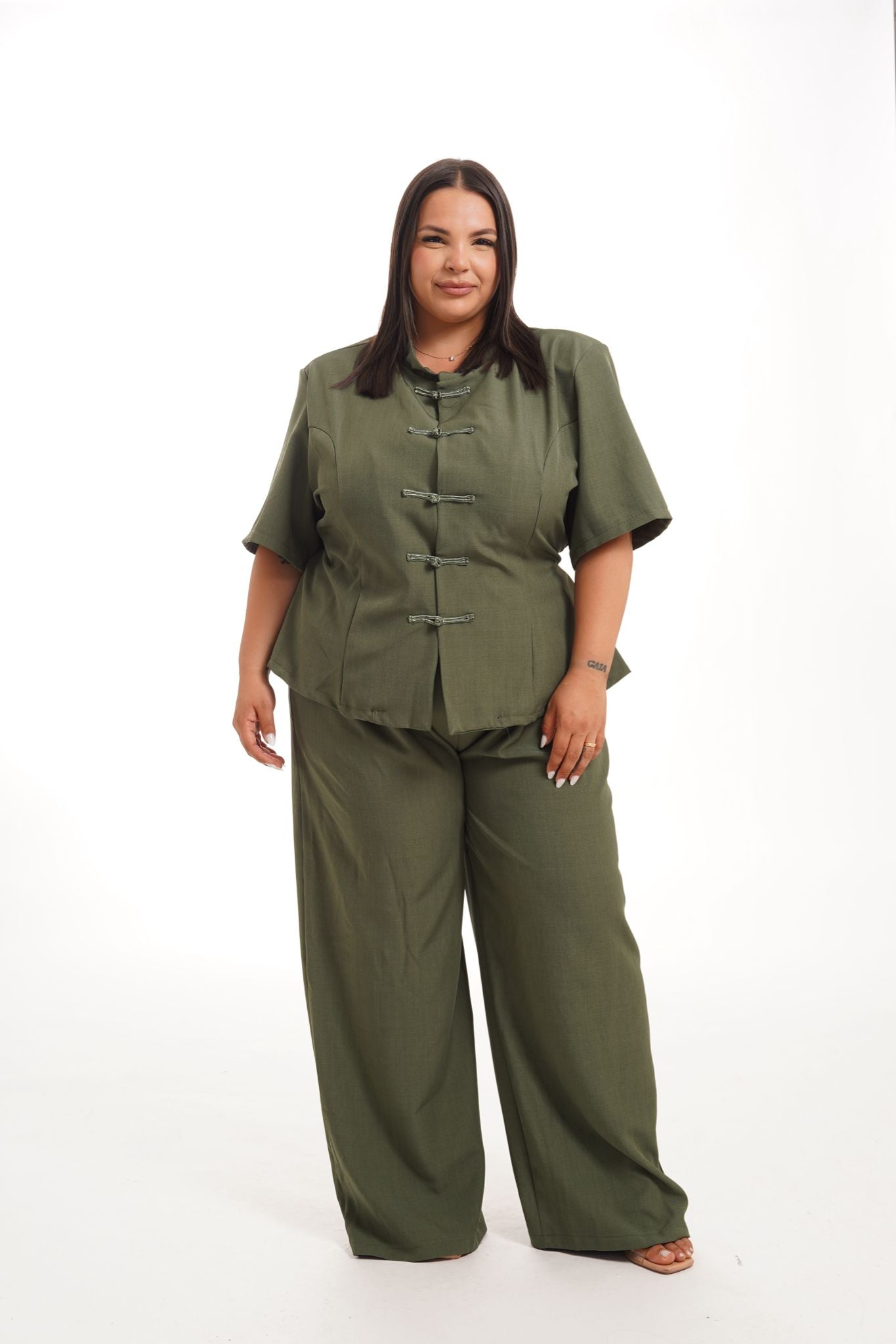 Tailleur Viral Verde Militare