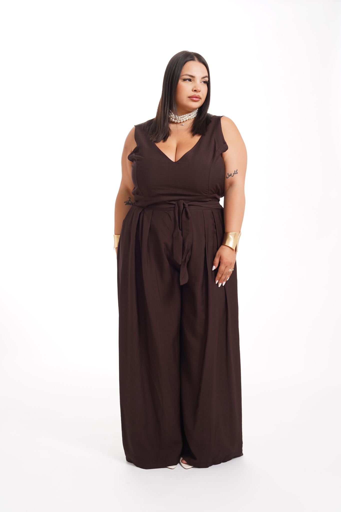 Pantalone Alina Marrone