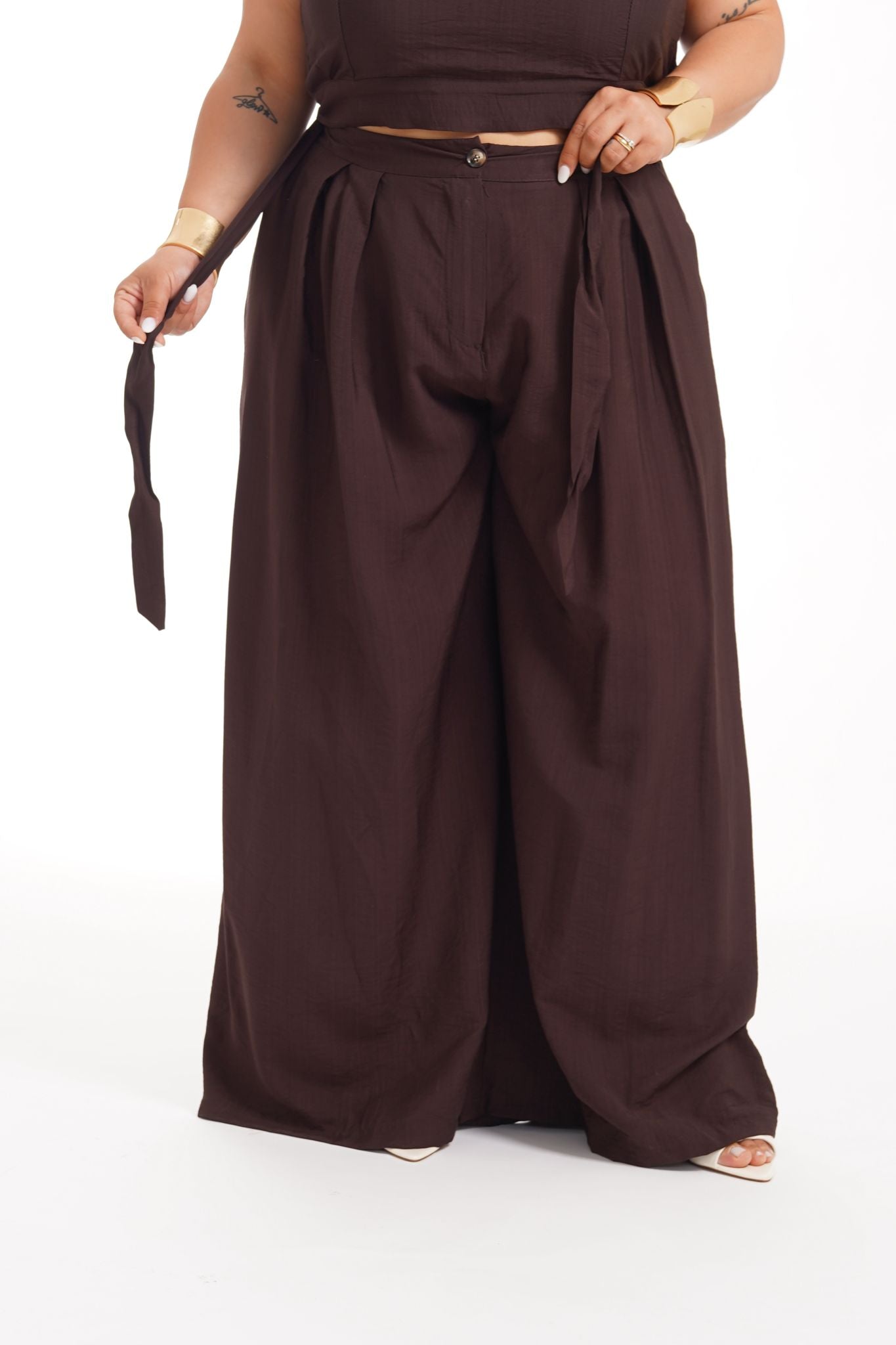 Pantalone Alina Marrone