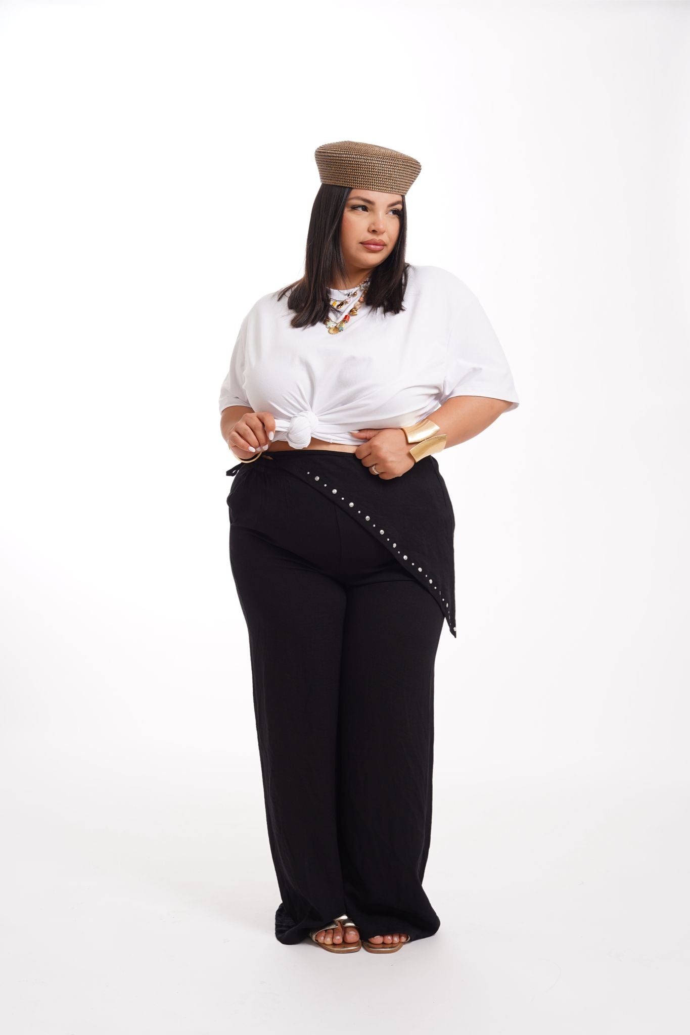 Coordinato Donna Pantalone\Bandana Nero