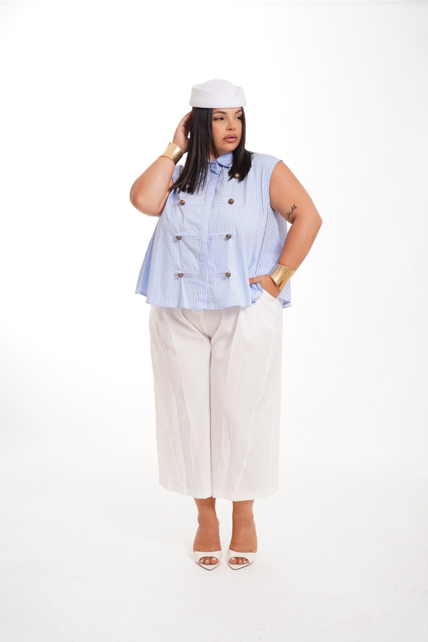 Pantalone Myky Bianco