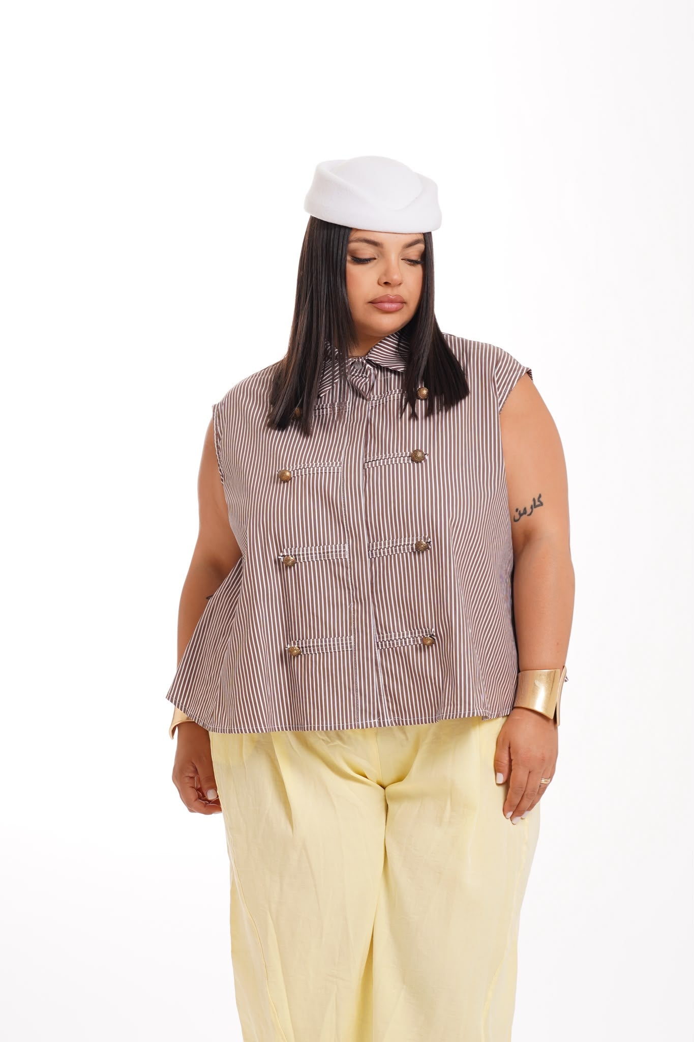 Camicia Righino Botton Marrone