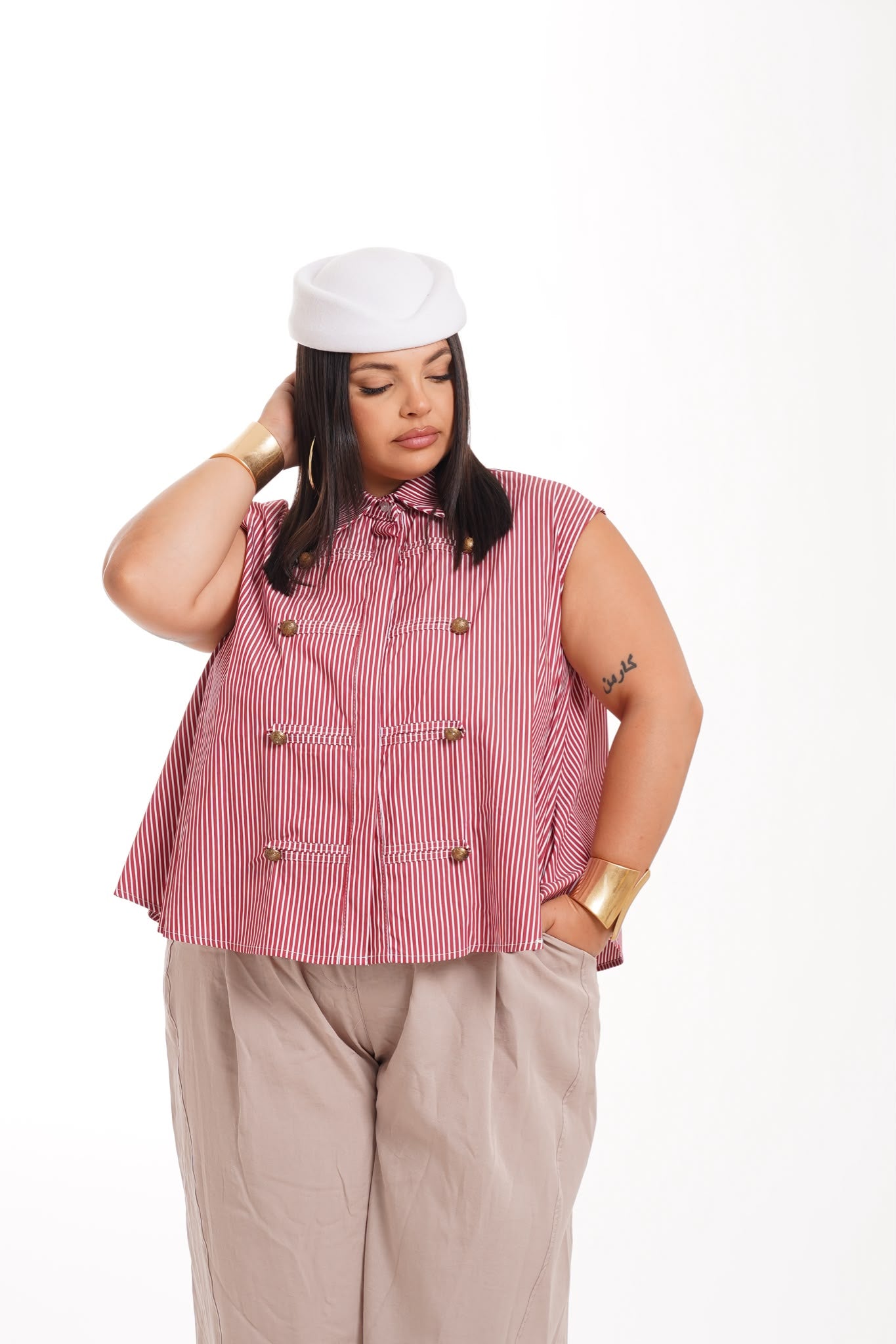Camicia Righino Botton Bordeaux