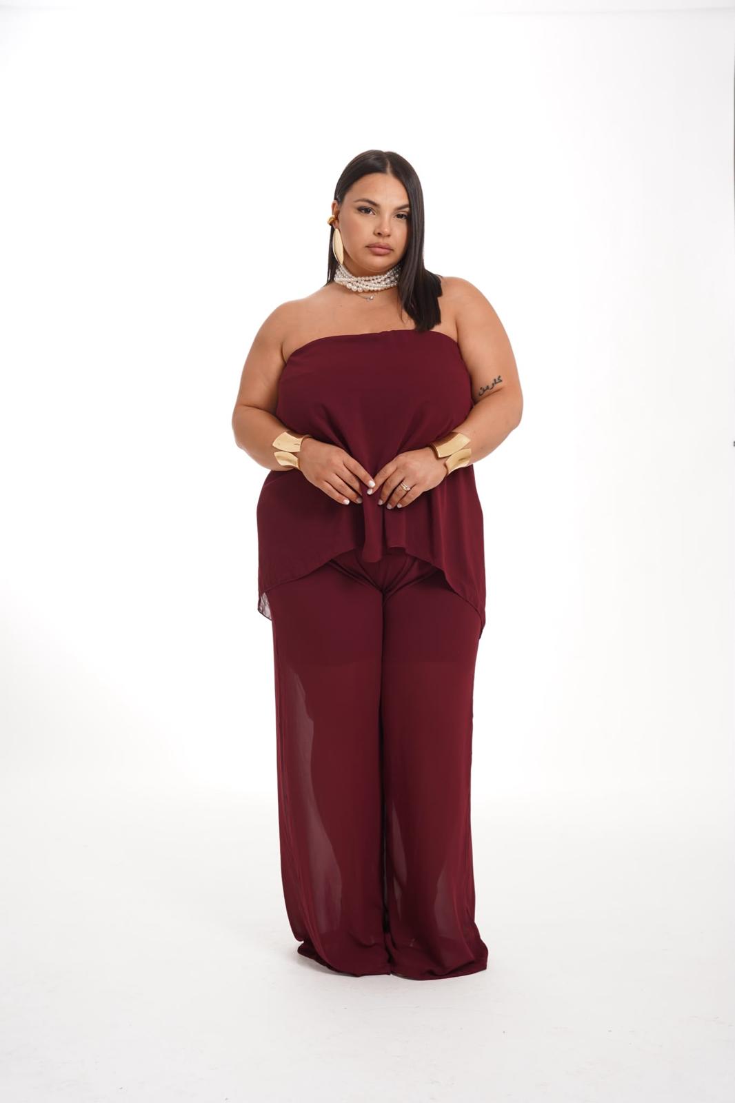 Tuta Vicky Bordeaux