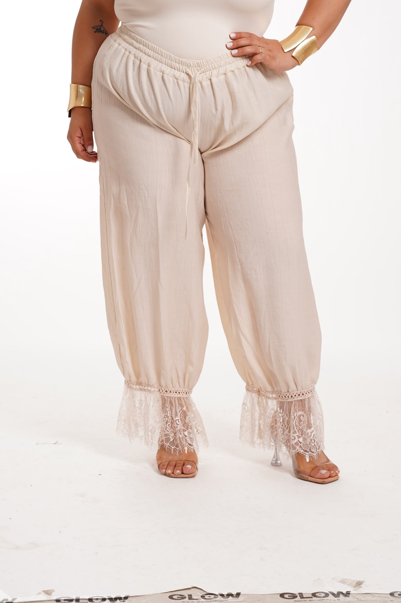 Pantalone Easy Pizzo Panna