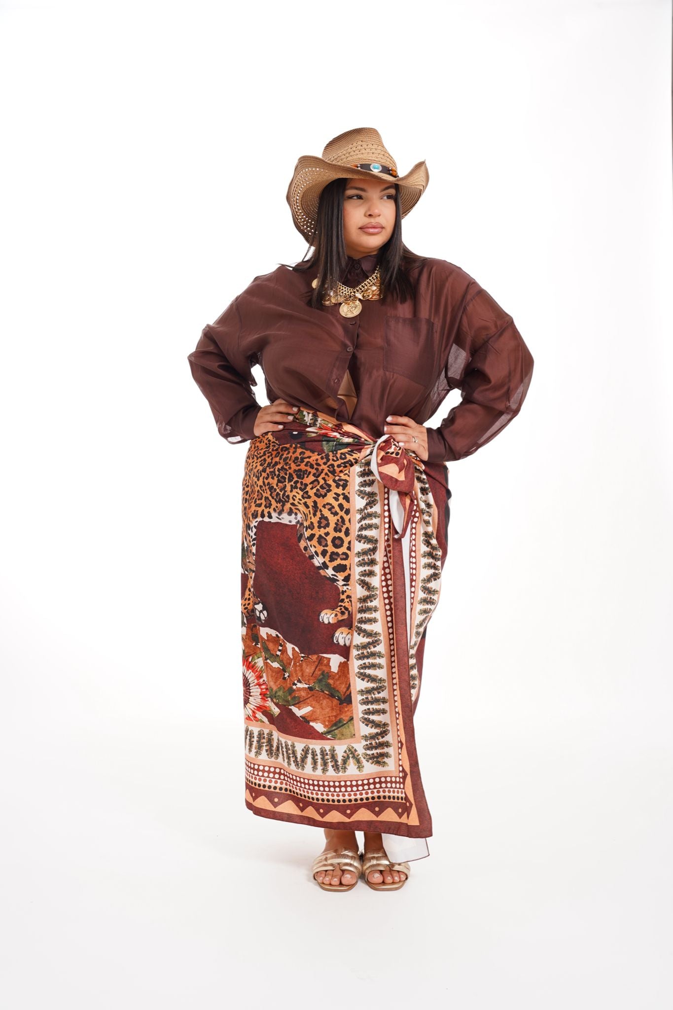 Pareo Amazzonia Marrone