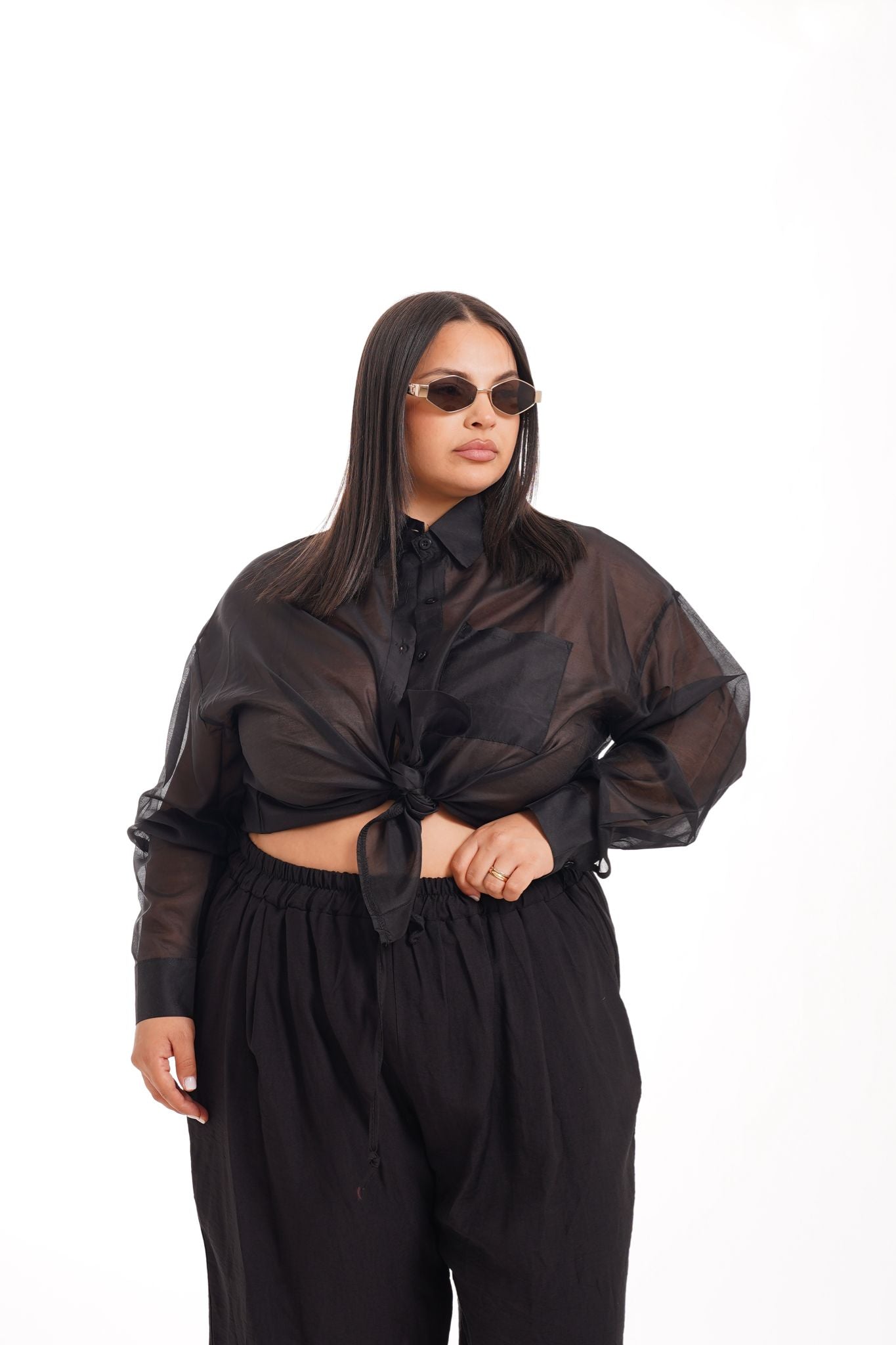 Camicia Velata Kikka Nero