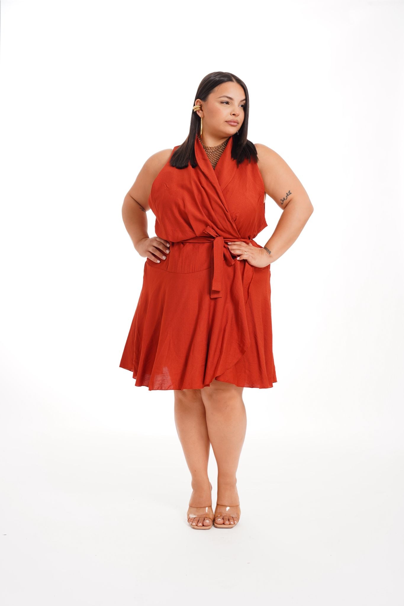 Dress Portafoglio Camilla Ruggine