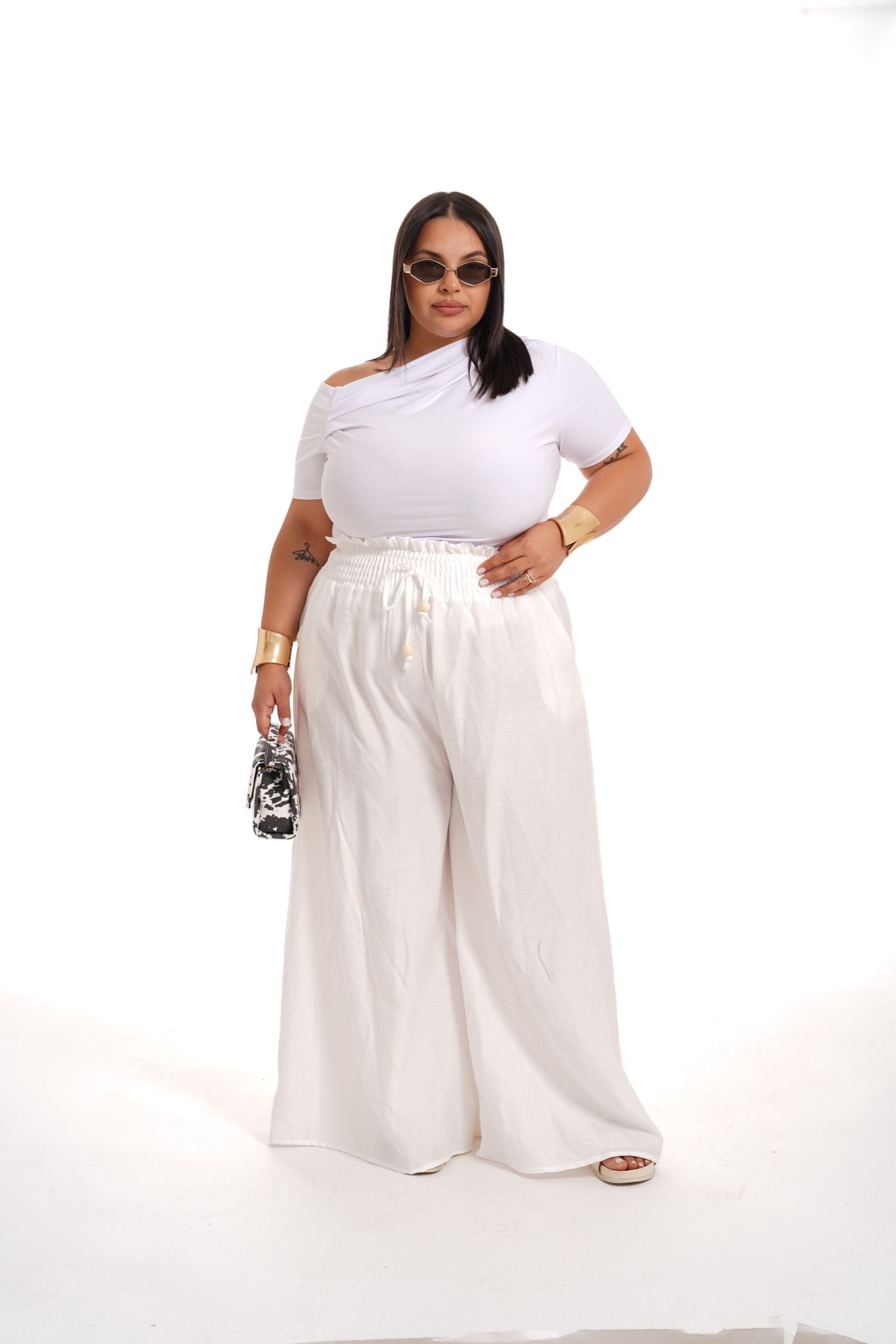 Pantalone Asia Bianco