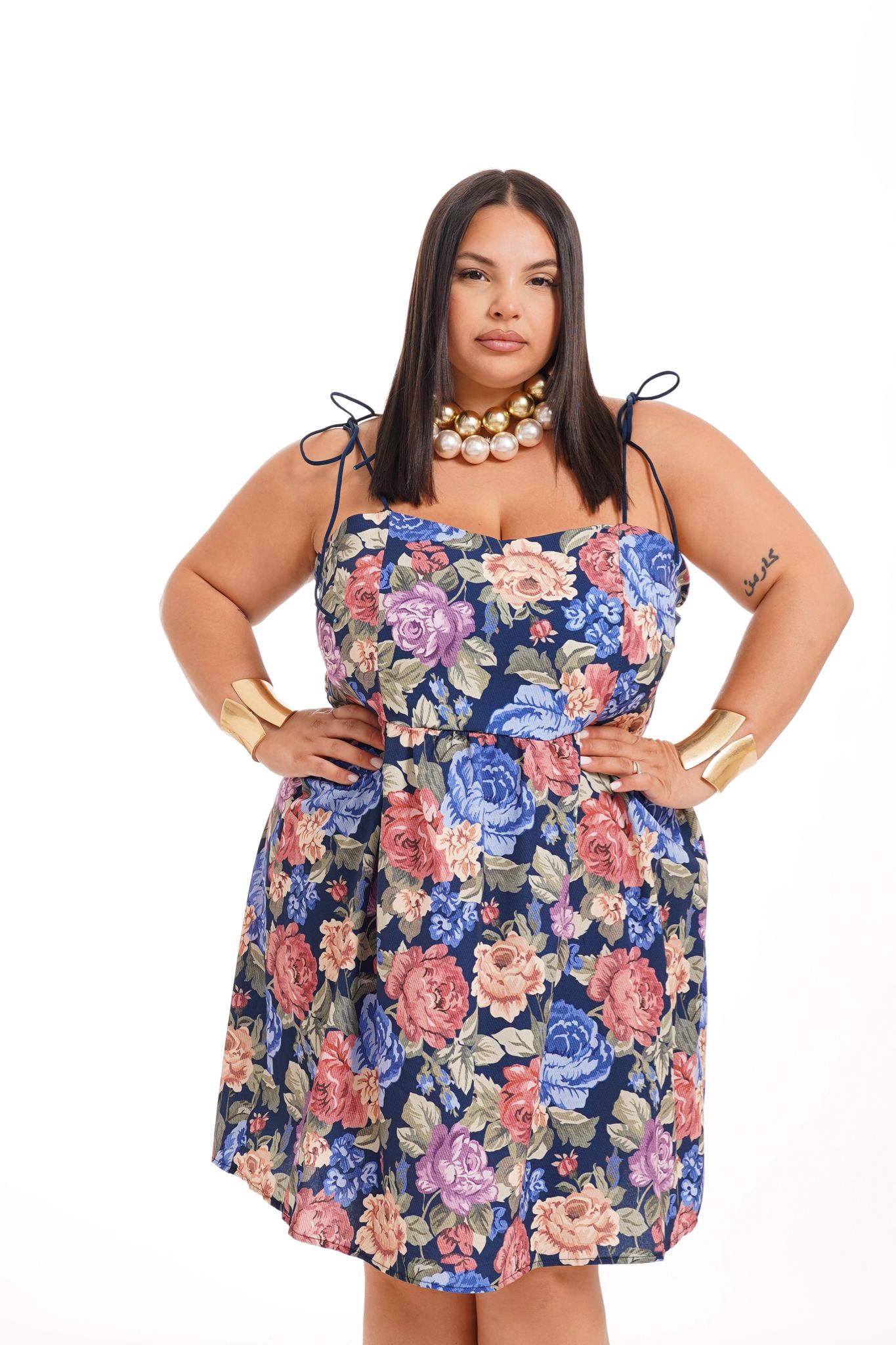 Dress Flower Bambolina Blu